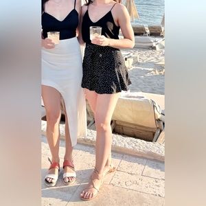 Zara polka dot skort